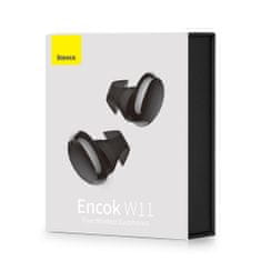 BASEUS Wireless Earbuds Encok W11 (NGTW060001) - TWS, IPX8, Bluetooth 5.0 - Black