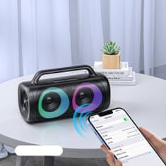 Joyroom Wireless Speaker (JR-MW02) - Bluetooth 5.0 with RGB Lights, 2500mAh, 40W - Black