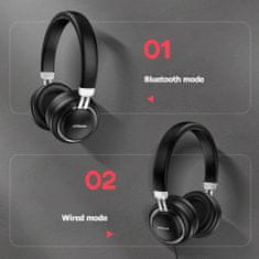 Joyroom Gaming Headset (JR-HL1) - with Microphone, Jack 3.5mm and Bluetooth - Black