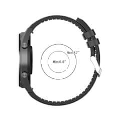 Techsuit Watchband 20mm (W007) - Samsung Galaxy Watch 4/5/Active 2, Huawei Watch GT 3 (42mm)/GT 3 Pro (43mm) - Black