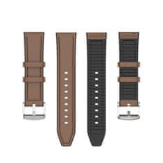 Techsuit Watchband 20mm (W007) - Samsung Galaxy Watch 4/5/Active 2, Huawei Watch GT 3 (42mm)/GT 3 Pro (43mm) - Brown