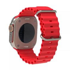 Techsuit Watchband (W038) - Apple Watch 1/2/3/4/5/6/7/8/SE/SE 2 (38/40/41mm) - Wine Red