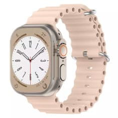 Techsuit Watchband (W038) - Apple Watch 1/2/3/4/5/6/7/8/SE/SE 2/Ultra (42/44/45/49mm) - Pink