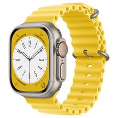 Techsuit Watchband (W038) - Apple Watch 1/2/3/4/5/6/7/8/SE/SE 2/Ultra (42/44/45/49mm) - Yellow