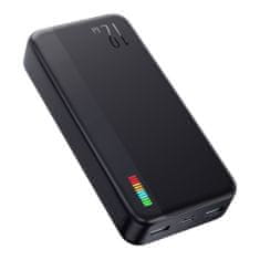 Joyroom Power Bank Dazzling Series (JR-T017) - 2x USB, Type-C, Micro-USB, with LED for Battery Check, 12W, 20000mAh - Black