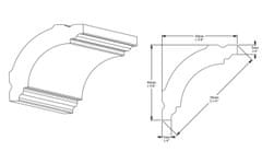 ORAC ORAC stropná lišta CB510 elegantná Lišta 2000x40x40 mm