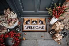 Hanse Home Rohožka Welcome, 3 mačky 105708 – na von aj na doma 45x70