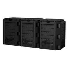 STREFA Kompostér 1200l Compogreen (3x400l) čierny (S411)