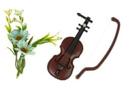 Mamido Bábika Emily s husľami a kvetinami