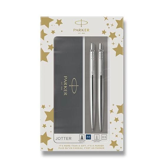 Parker Jotter Stainless Steel CT sada guľôčkové pero a mechanická ceruzka