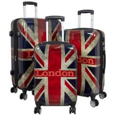 MONOPOL Sada kufrov Union Jack 3-set