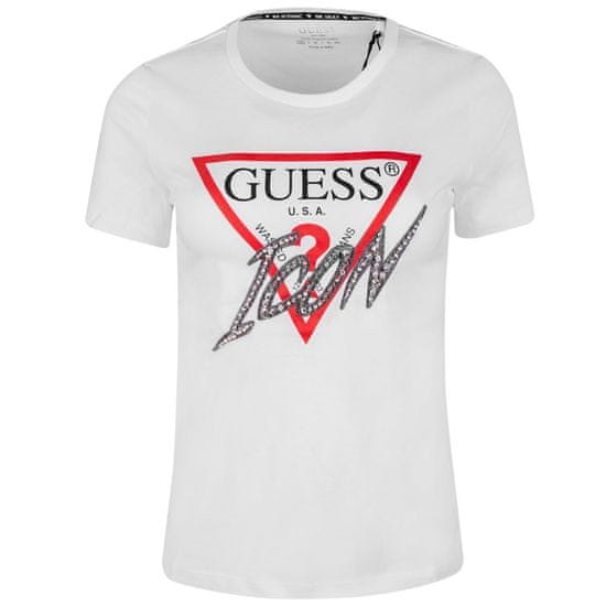 Guess Tričko biela XS CN Icon Tee