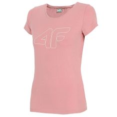 4F Tričko ružová S SS23TTSHF583JASNYR