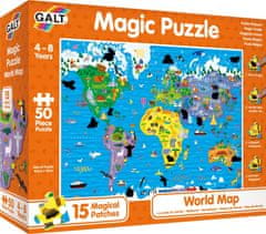 GALT Magické puzzle Mapa sveta 50 dielikov