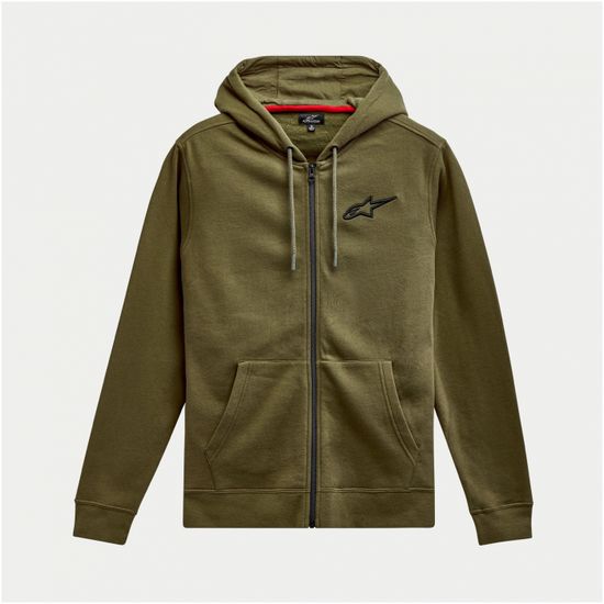 Alpinestars mikina AGELESS CHEST Fleece military černo-zelená