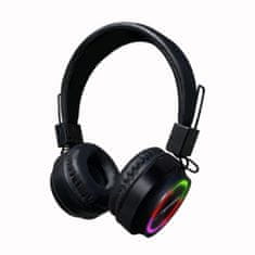 Esperanza slúchadlá Bluetooth RGB Calypso EH219 čierne