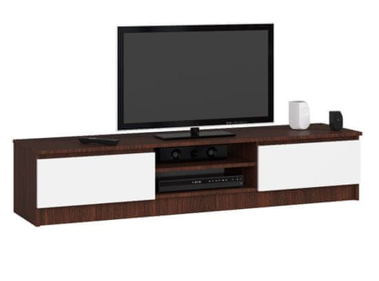 Akord TV stolík Ronon 160 cm wenge/biely