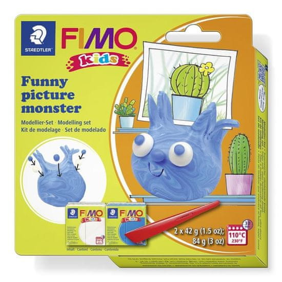 FIMO sada kids Funny - Modrá príšera