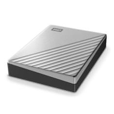 WD My Passport/4TB/HDD/Externý/2.5"/Strieborná/3R