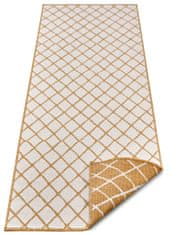 NORTHRUGS Kusový koberec Twin-Wendeteppiche 105793 Ochre – na von aj na doma 80x350