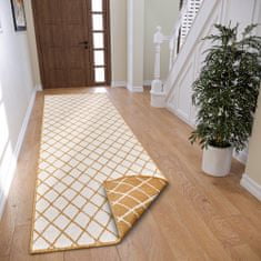 NORTHRUGS Kusový koberec Twin-Wendeteppiche 105793 Ochre – na von aj na doma 80x350