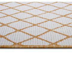 NORTHRUGS Kusový koberec Twin-Wendeteppiche 105793 Ochre – na von aj na doma 80x350