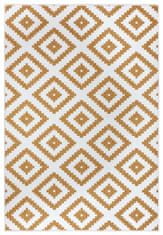 NORTHRUGS Kusový koberec Twin-Wendeteppiche 105794 Ochre – na von aj na doma 80x150