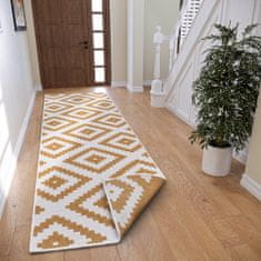 NORTHRUGS Kusový koberec Twin-Wendeteppiche 105794 Ochre – na von aj na doma 80x250