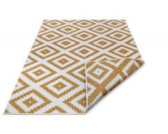 NORTHRUGS Kusový koberec Twin-Wendeteppiche 105794 Ochre – na von aj na doma 80x150