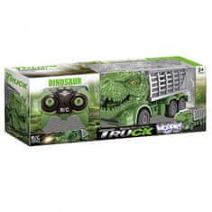 Lean-toys WOOPIE Auto na diaľkové ovládanie RC Dinosaurus zelený + figúrka