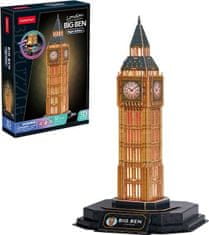 CubicFun Svietiace 3D puzzle Nočná edícia: Big Ben 32 dielikov