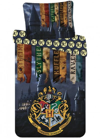 BrandMac Súprava obliečok Harry Potter Houses 140×200cm, 70×90 cm