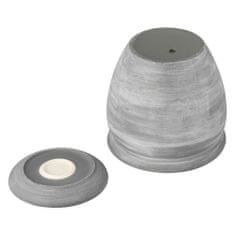 botle Kvetináč sivý betón kvetináč s podšálkou okrúhly DxV 220 mm x 240 mm povrch matný keramika moderný glamour