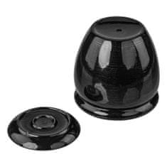 botle Kvetináč čierne striebro kvetináč s podšálkou okrúhly DxV 280 mm x 305 mm povrch lesklá keramika moderný glamour