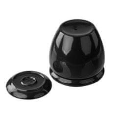 botle Kvetináč čierna kvetináč s podšálkou okrúhly DxV 280 mm x 305 mm povrch lesklá keramika moderný glamour