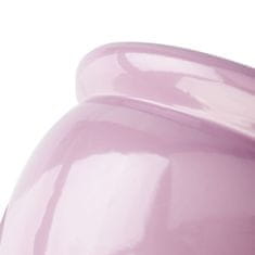 botle Kvetináč ružová kvetináč s podšálkou okrúhly DxV 280 mm x 305mm povrch lesklá keramika moderný glamour