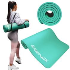 Sportvida Podložka na cvičenie Yoga 1 cm Tyrkysová 180 cm x 60 cm