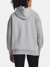 Under Armour Mikina Essential Flc OS Hoodie-GRY S