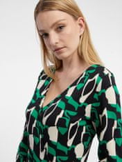 Orsay Zelené dámske vzorované šaty M