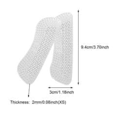 Northix Silikónové vložky na päte pre dámske topánky veľ. Xs 