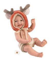 Rappa Llorens 63202 NEW BORN CHLAPČEK - realistická bábika bábätko s celovinylovým telom - 31 cm