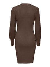 Jacqueline de Yong Dámske šaty JDYMAGDA Regular Fit 15271590 Chocolate Brown (Veľkosť L)