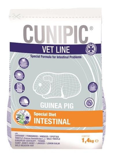 Cunipic väčłina Guinea Pig Intestinal 1,4 kg