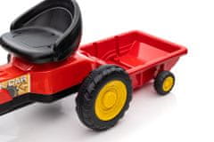 Lean-toys Pedálový traktor G206 červený