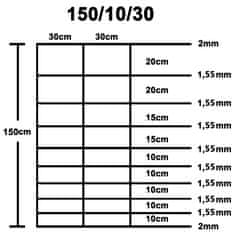 Vidaxl Záhradný plot pozinkovaná oceľ 50x1,5 m strieborný