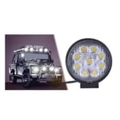 Verk  12248 Pracovné svetlo okrúhle 9 LED, 27W