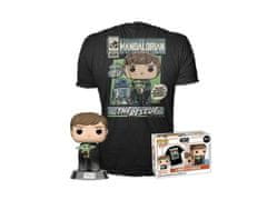 Funko POP & Tee: Star Wars Mandalorian - Luke with Child (veľkosť XL)