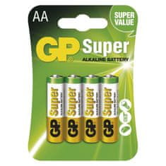 GP Alkalická batéria GP Super LR6 (AA), 4 ks