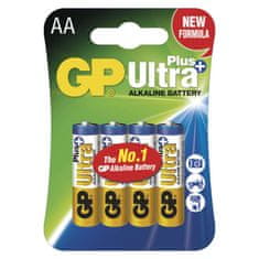 GP Alkalická batéria GP Ultra Plus LR6 (AA), 4 ks