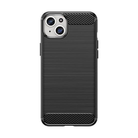 IZMAEL Puzdro Carbon Bush TPU pre Apple iPhone 15 Plus - Tmavo Modrá KP27707